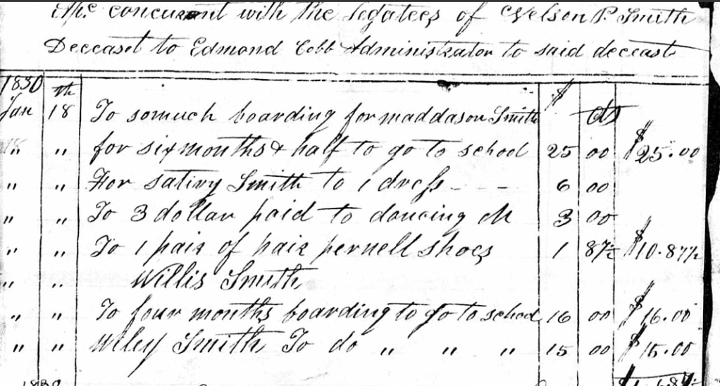 Children of James and Martha Smith–Nelson P&nbsp;Smith