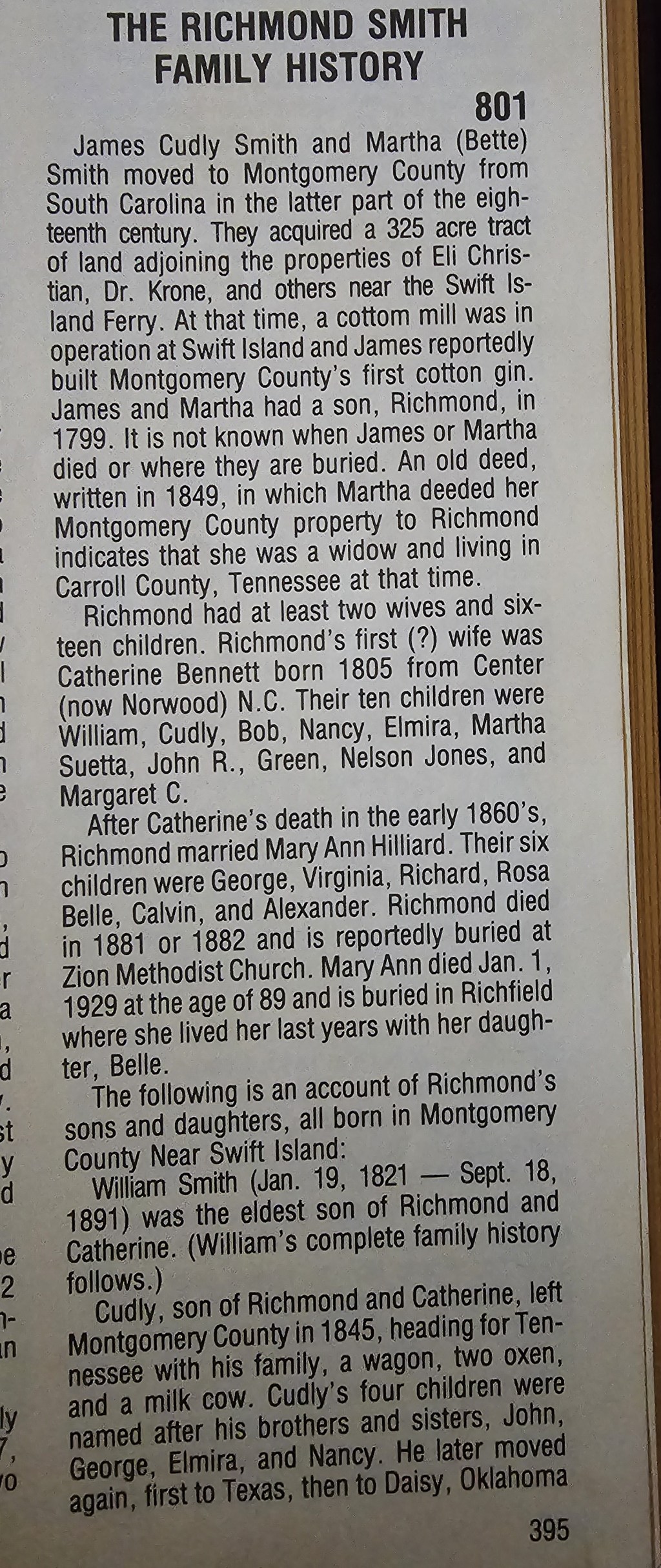 The Smiths in the Montgomery County Heritage&nbsp;Books